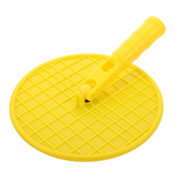 Raindrops Durable Plastic Hand Grinder with Ergonomic Handle for Home Use Yellow Fits Wall Corners 1 Piece