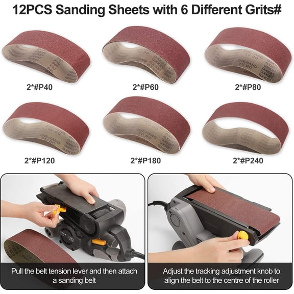 Sanding machine,3 Meter 533 Mm) Sander With Speed Sander 1000w Speed Switch 12 (75 X Suitable Rust Removal Belt Meter Suitable Adaptor Required 3 Black Plug