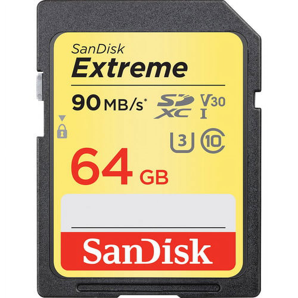 Sandisk Extreme SDXC UHS-I Card 64GB - image 1 of 4