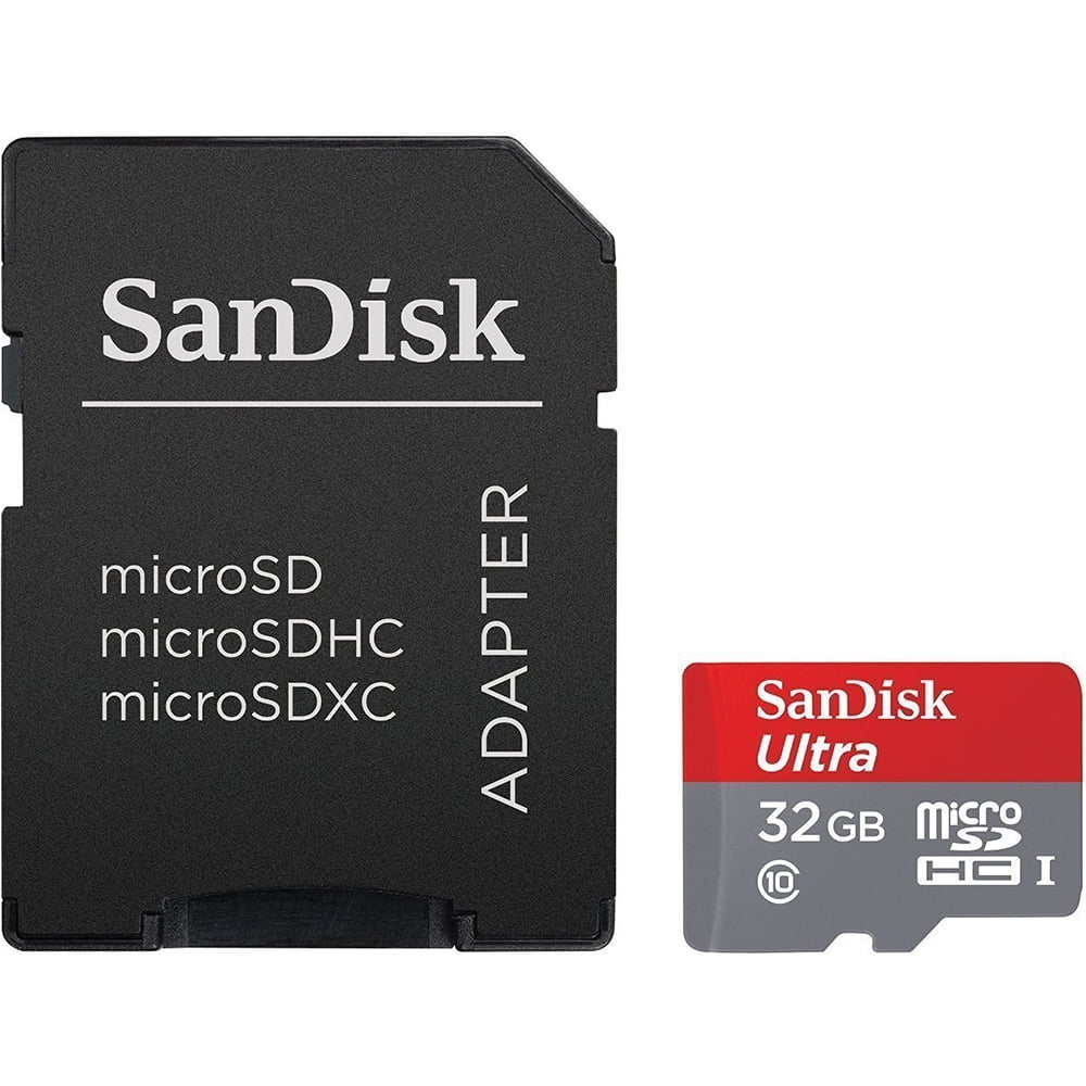 Sandisk Imaging Ultra microSDHC 32GB UHS Class 10 Memory Card w/ Adapter