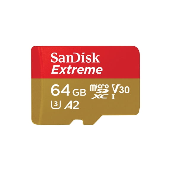 Sandisk SDSQXAH064GGN6MA Extreme 64 GB Class 3/UHS-I V30 microSDXC