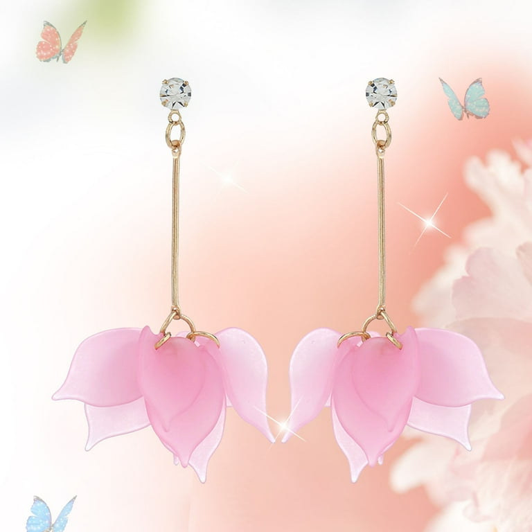Tropical flower earrings 2025