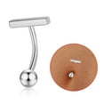 Sandistore Stainless Steel Navel Ring Navel Nail To Show Off Your