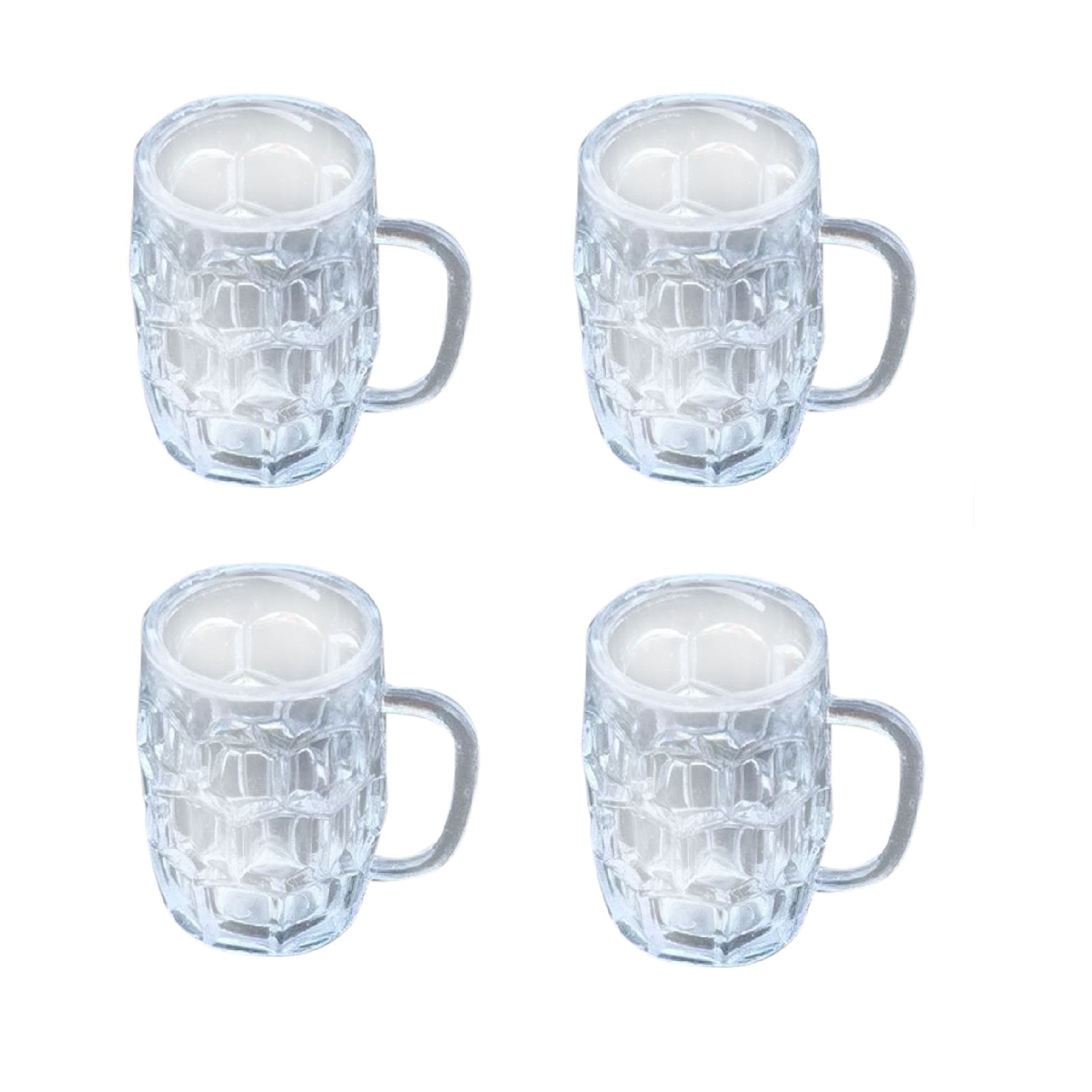 Sandistore Tiny Creative Mini Shaped Decoration(4 Pc) Acrylic Cups