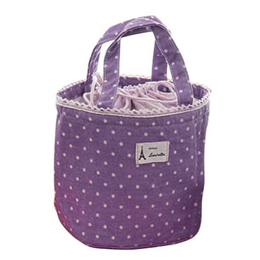 Sandistore Women's Lunch Bag Small Small Lightweight Lunch Bag Insulated Bag Foldable Waterproof Thermal Bag Insulated Snack Bag Freezable