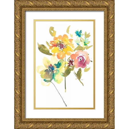 Sandland, Colleen 13x18 Gold Ornate Wood Framed with Double Matting Museum Art Print Titled - So Cheerful 2