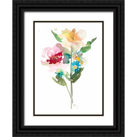 Sandland, Colleen 24x32 Black Ornate Wood Framed with Double Matting Museum Art Print Titled - So Cheerful 1