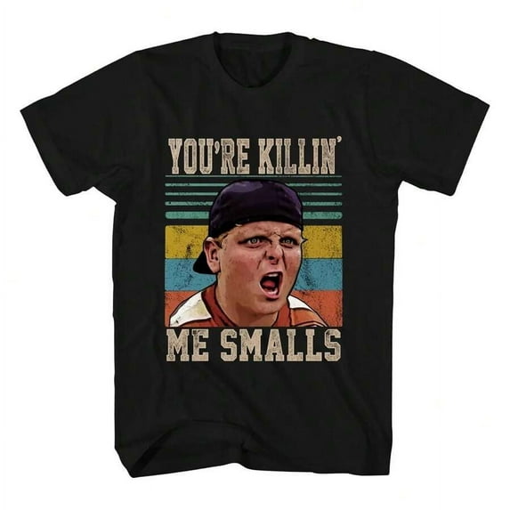 The Sandlot Shirt Movie Poster Costume T Shirts For Men Youth Characters Graphic Tees Black, Men's Printed T-Shirt 220g, 100% Cotton, Round Neck Casual Men's Outdoor Short-Sleeved T-Shirt