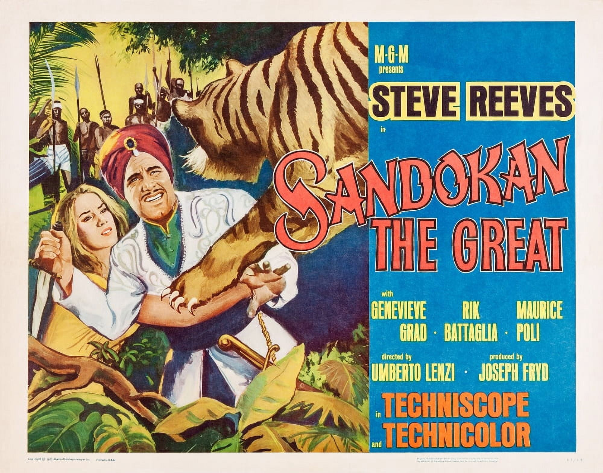 Sandokan The Great Canvas Art - (28 x 22)
