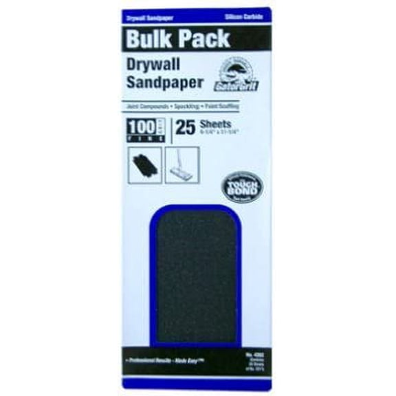 Ali Industries Drywall Sandpaper - Silicon Carbide, 150 Grit - 4.5" x 11.25"