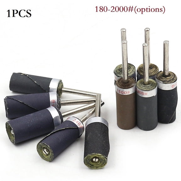 Sandpaper Grinding Head P180-P2000 Sanding Paper Polishing Bar For Finish 1200#