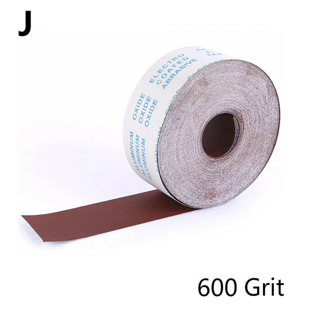 Sandpaper Roll Emery Cloth Sanding Abrasive Sheets 80 120 180 240 600 800Grit (600 Grit