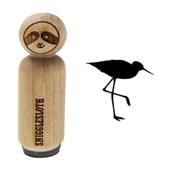 Sandpiper Bird Solid Rubber Stamp for Scrapbooking Crafting Stamping - Mini 1/2 Inch