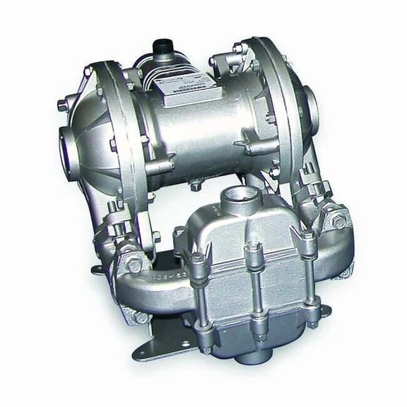 Double Diaphragm Pump, Aluminum, Air Operated, Santoprene, 42 GPM SB1,SS5A.
