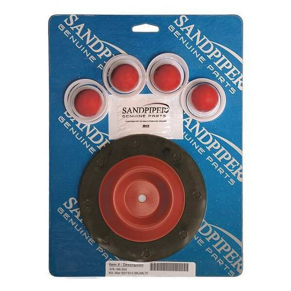 Sandpiper Repair Kit,Santoprene,Fluid,3/4 In Pump 476.166.354