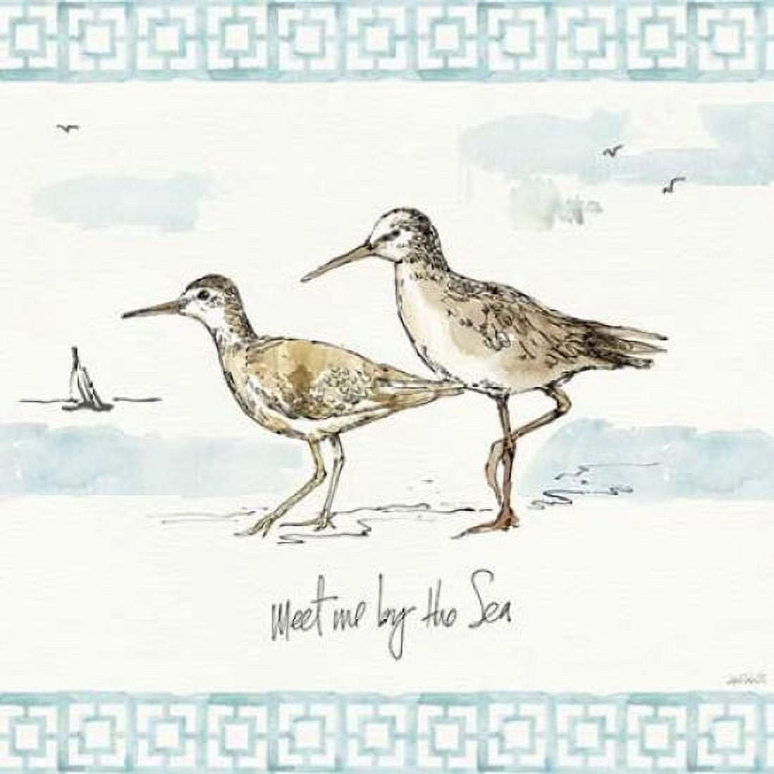 Sandpiper Sea IV Canvas Art - Anne Tavoletti (24 x 24)