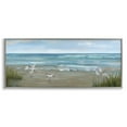 thumbnail image 1 of Stupell Industries Sandpiper View on Beach Gray Framed Giclee Art, design by Nan, 13 x 30, 1 of 8
