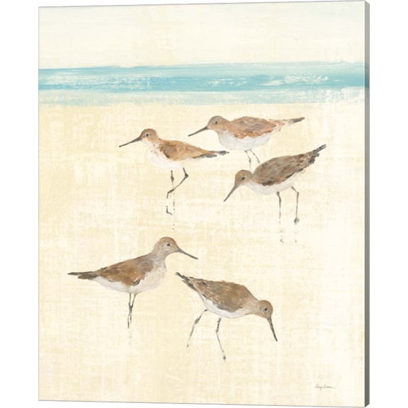 Sandpipers Crop II by Avery Tillmon, Canvas Wall Art, 16W x 20H