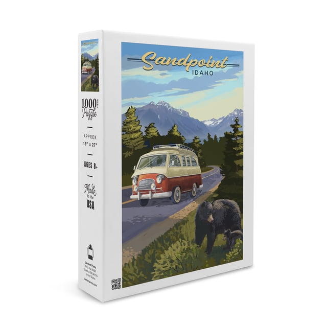 Sandpoint, Idaho, Explorer Series, Camper Van (1000 Piece Puzzle, Size