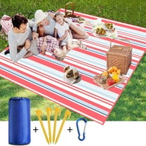 Wegitcs Flower Picnic Blanket for 4-7 Adults (SIZE:83''×78')