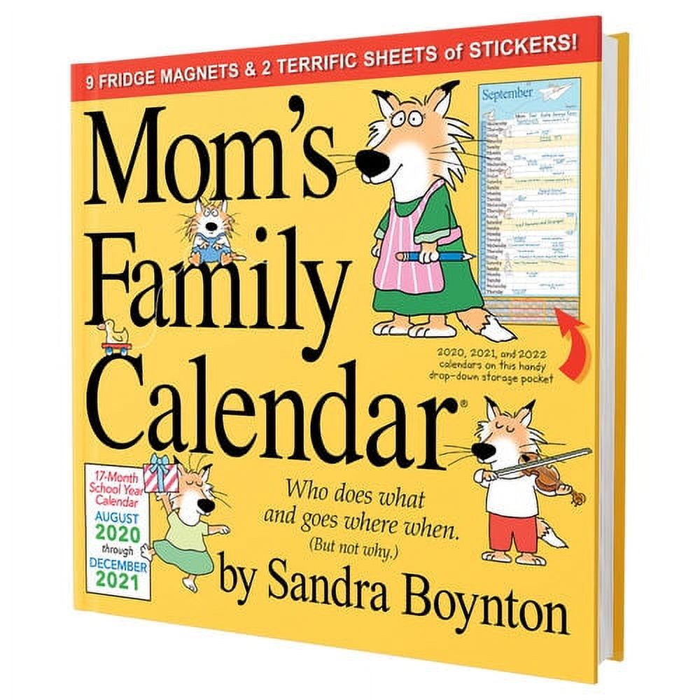 Sandra Boynton 20202021 Mom's Family Calendar, 17Month