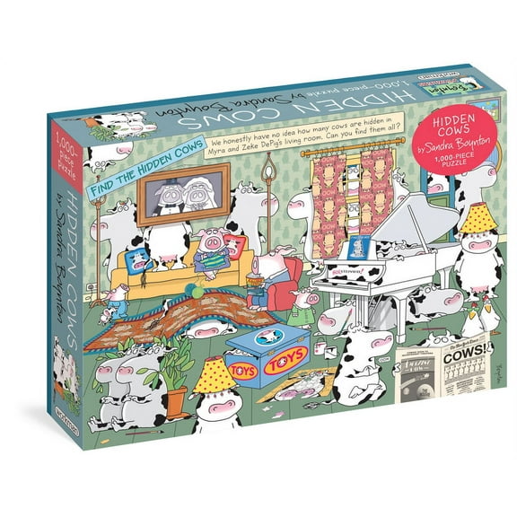 Workman Publishing, Hidden Cows 1000 Piece Puzzle