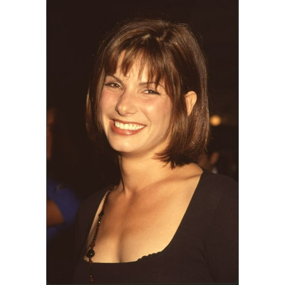 Sandra Bullock Smiling In Black Top At Demolition Man Premiere Photo Print (8 x 10) - Item # CPA4514