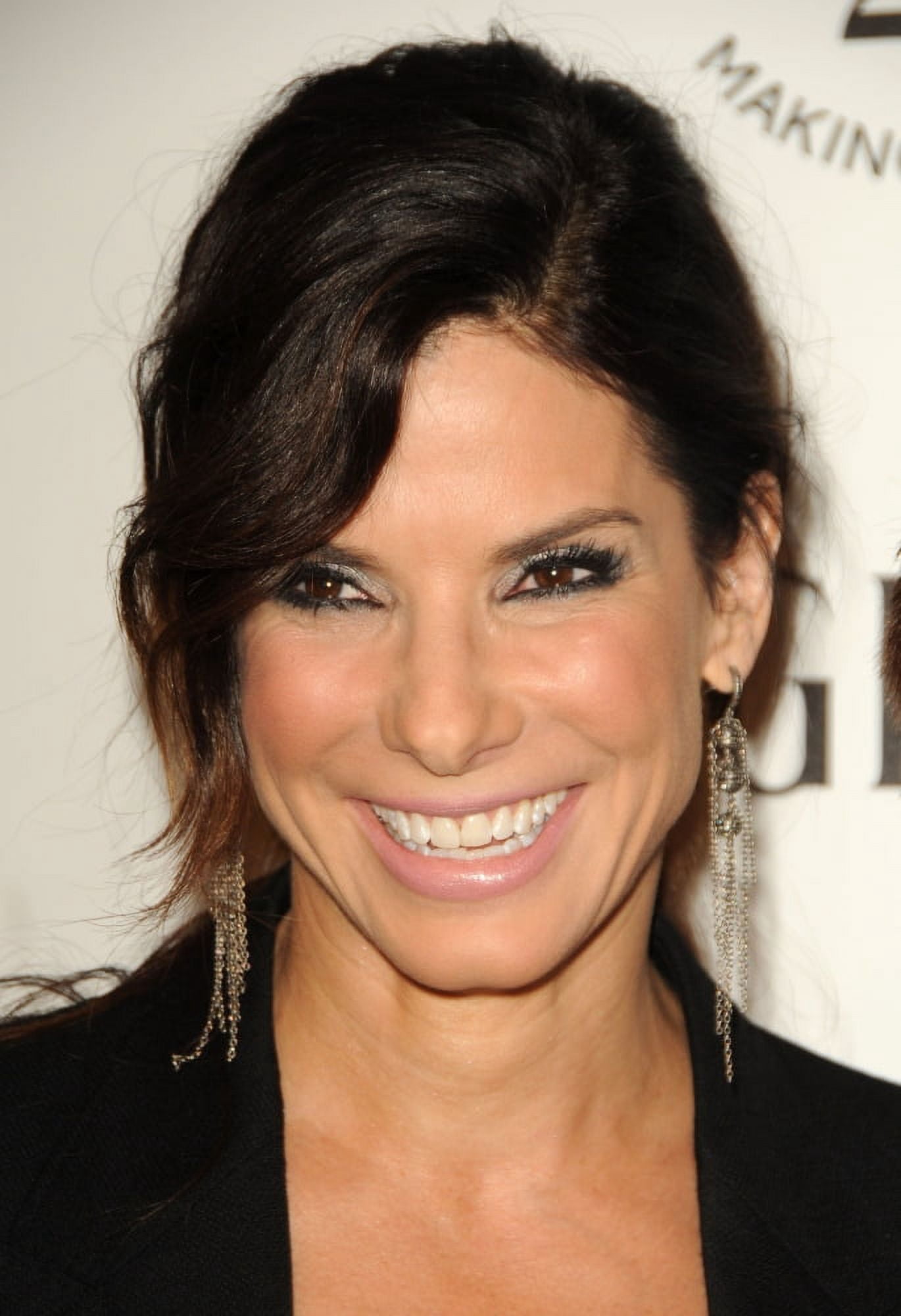 Sandra Bullock (Wearing Irit Design Earrings) At Arrivals For Amfar Inspiration Gala Los Angeles Canvas Art - (16 x 20)