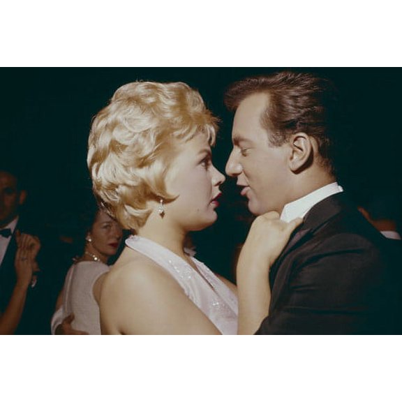 Sandra Dee dancing closely halter dress 24x36 Poster