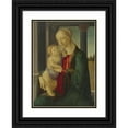 thumbnail image 1 of Sandro Botticelli 19x24 Black Ornate Framed Double Matted Museum Art Print Titled: Madonna and Child (C. 1470), 1 of 5