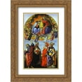 thumbnail image 1 of Sandro Botticelli 2x Matted 18x24 Gold Ornate Framed Art Print 'The Coronation of the Virgin (Altarpiece of St. Mark)', 1 of 2