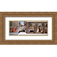 thumbnail image 1 of Sandro Botticelli 2x Matted 24x14 Gold Ornate Framed Art Print 'Baptism of St Zenobius and His Appointment as Bishop', 1 of 2
