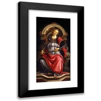 Sandro Botticelli 9x14 Black Modern Framed Museum Art Print Titled - Fortitude (1470)