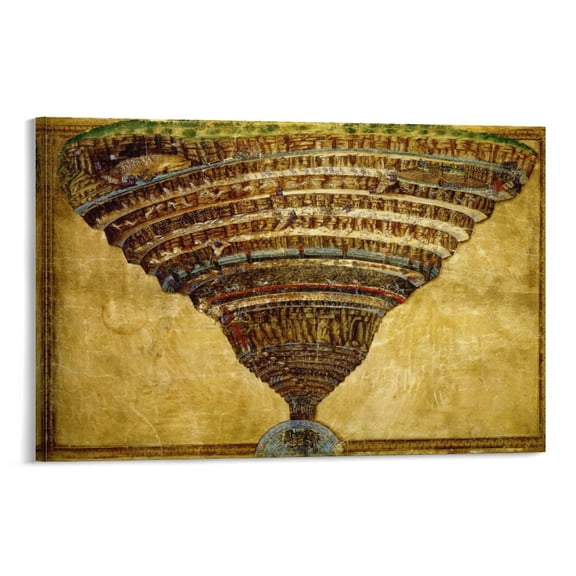 Sandro Botticelli Painting Art Poster Poster Cool Artworks Painting Wall Art Canvas Prints Hanging Picture Home Decor Posters Gift 24x36inch(60x90cm)
