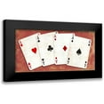 thumbnail image 1 of Sandro, Ferrari 18x11 Black Modern Framed Museum Art Print Titled - Four Aces (Red), 1 of 5