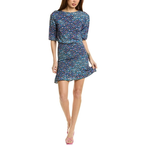 Sandro womens  Midi Dress, 36, Blue