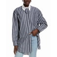 thumbnail image 1 of Sandro womens  Mini Shirtdress, 3, Blue, 1 of 3