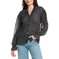 thumbnail image 1 of Sandro womens  Pleated Shirt, 2, Blue, 1 of 3