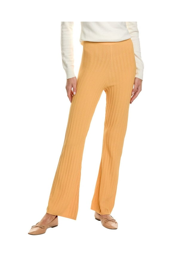 womens  Rib Pant, 40, Orange