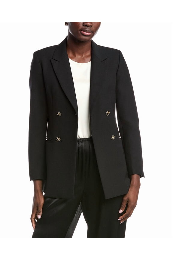 womens Suit Blazer, 34, Black