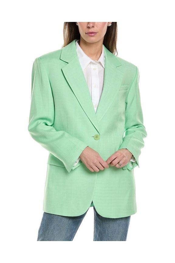 womens Suit Blazer, 36, Green