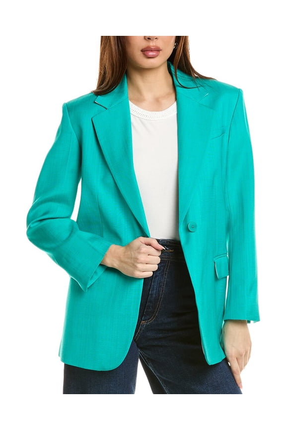 womens Suit Blazer, 36, Green