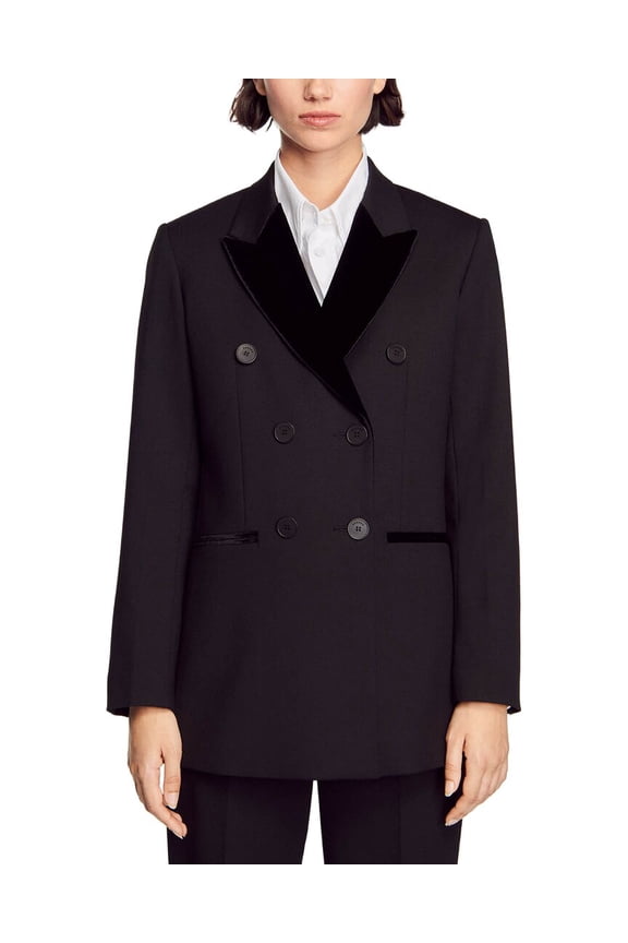 womens Valois Wool-Blend Blazer, 40