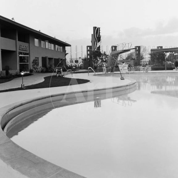 Sands Hotel Swimming Pool, Unframed Photographic Print Wall Art Sold by Art.Com