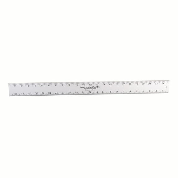 Sands Level & Tool SLASE24T Straight edge/Ruler, 24" x 2" x 3/16", Silver