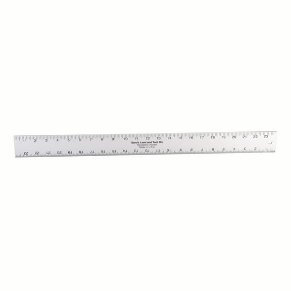 Sands Level & Tool SLASE24T Straight edge/Ruler, 24" x 2" x 3/16", Silver