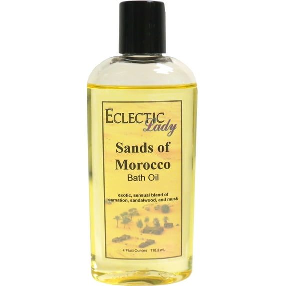 Sands Of Morocco Bath Oil - Scented Body Oil - Relaxing & Moisturizing Bathing Oil - Fragrance Body Oil For Dry & Rough Sensitive Skin - 4 oz