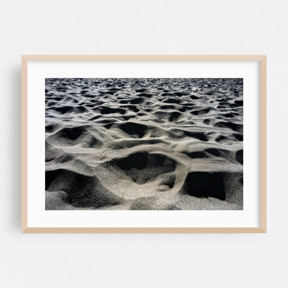 Sands of Time - Photography Abstract Desert Nature Minimalist Landscape Oak Framed Wall Art Print 5 x 7 inches