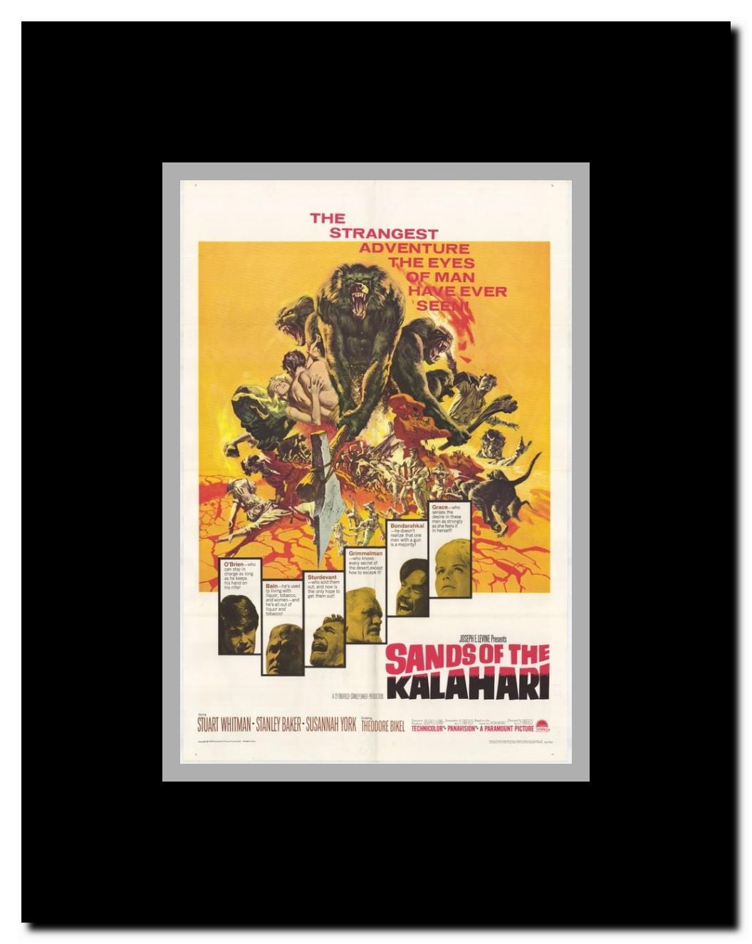 Sands of the Kalahari Framed Movie Poster