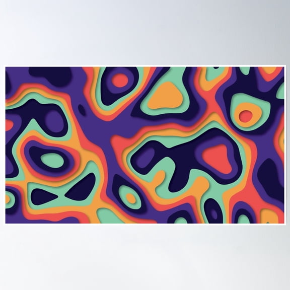 Sandscape Poster Wall Art, Modern Wall Decor, 8x12 UNFRAMED